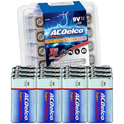 Super Alkaline 9-Volt Battery (12-Pack)