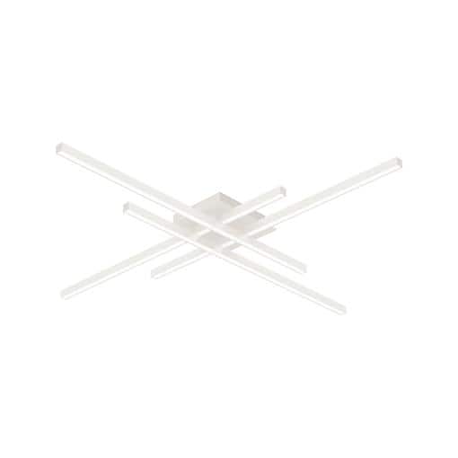 White Aluminum Modern LED Flush Mount Light