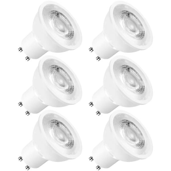 Stapel Aggregaat Brandweerman LUXRITE 50-Watt Equivalent MR16 GU10 Dimmable LED Light Bulbs Enclosed  Fixture Rated 2700K Warm White (6-Pack) LR21500-6PK - The Home Depot