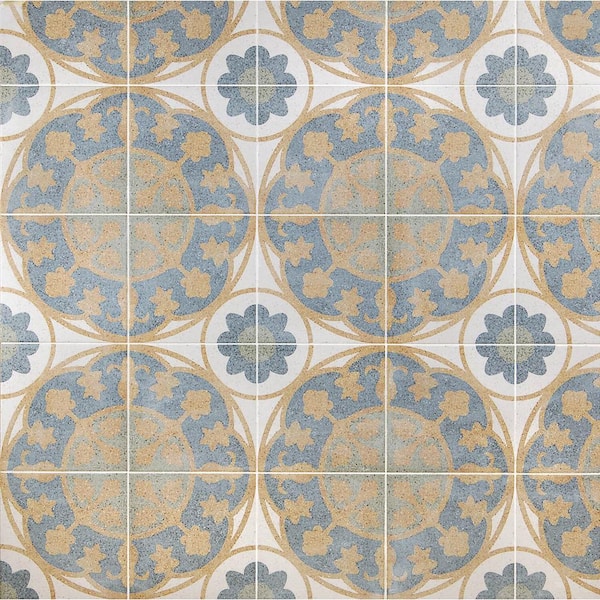 Ivy Hill Tile Branwell Fontana 9 in. x 9 in. Matte Porcelain Floor and ...