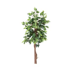 48 in. Green Artificial Double Trunk Ficus Tree