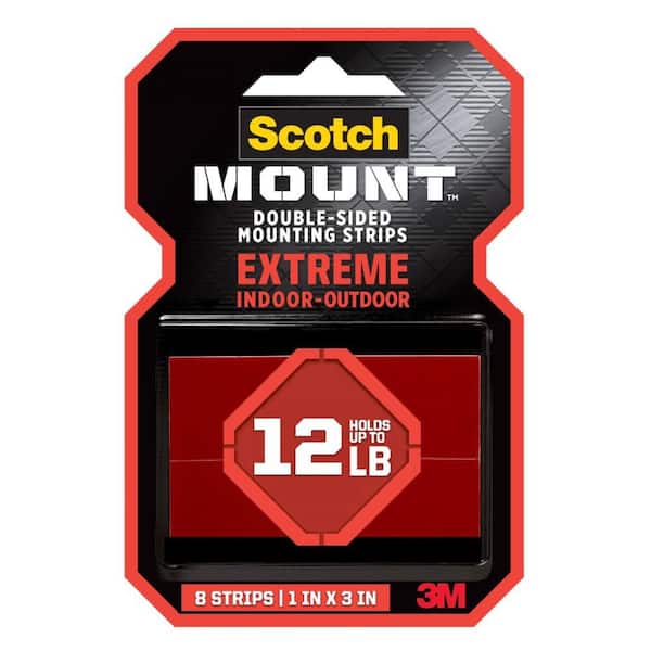 1 in. x 3 in. Extreme Double-Sided Mounting Strips