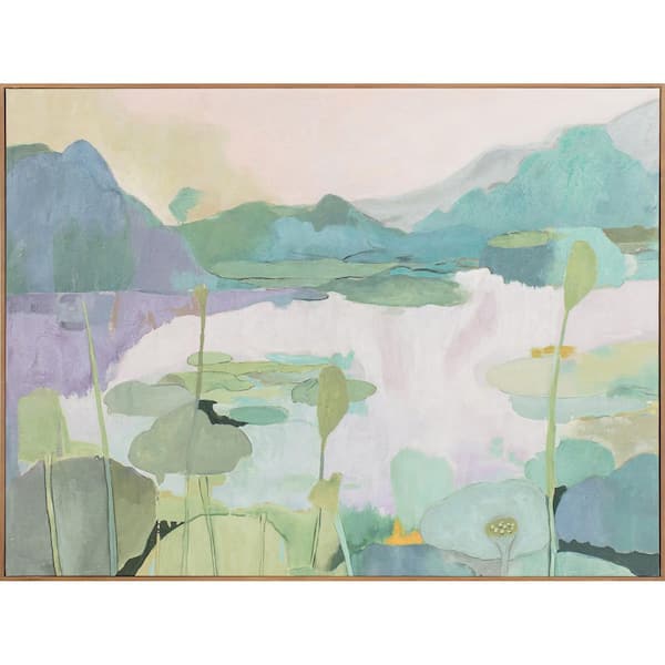 Jorlan Solid Pine Framed Acrylic Canvas Art Print 36 in. x 48 in.