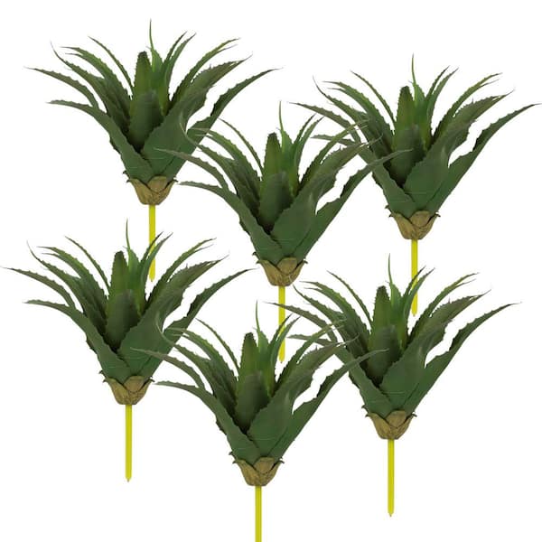 A & B Home 9 .5 in. Green Artificial Assorted Flowers Floral Arrangements