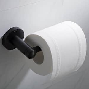 Elie Bathroom Toilet Paper Holder in Matte Black