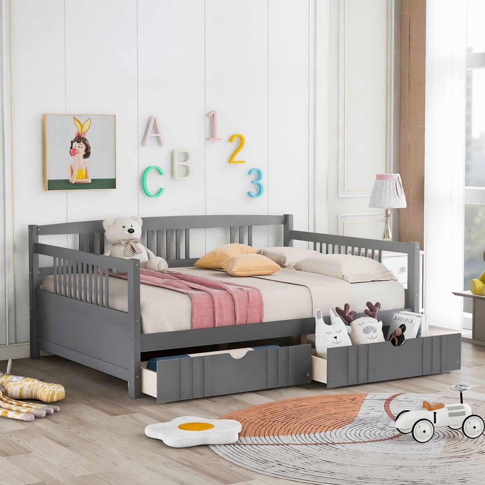 Gray Full Daybed with 2 Drawers price history on PriceWatchPro