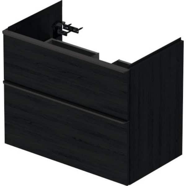 Duravit D-Neo 30.875 in. W x 17.75 in. D x 24.625 in. H Bath Vanity Cabinet without Top in Matte Black Oak