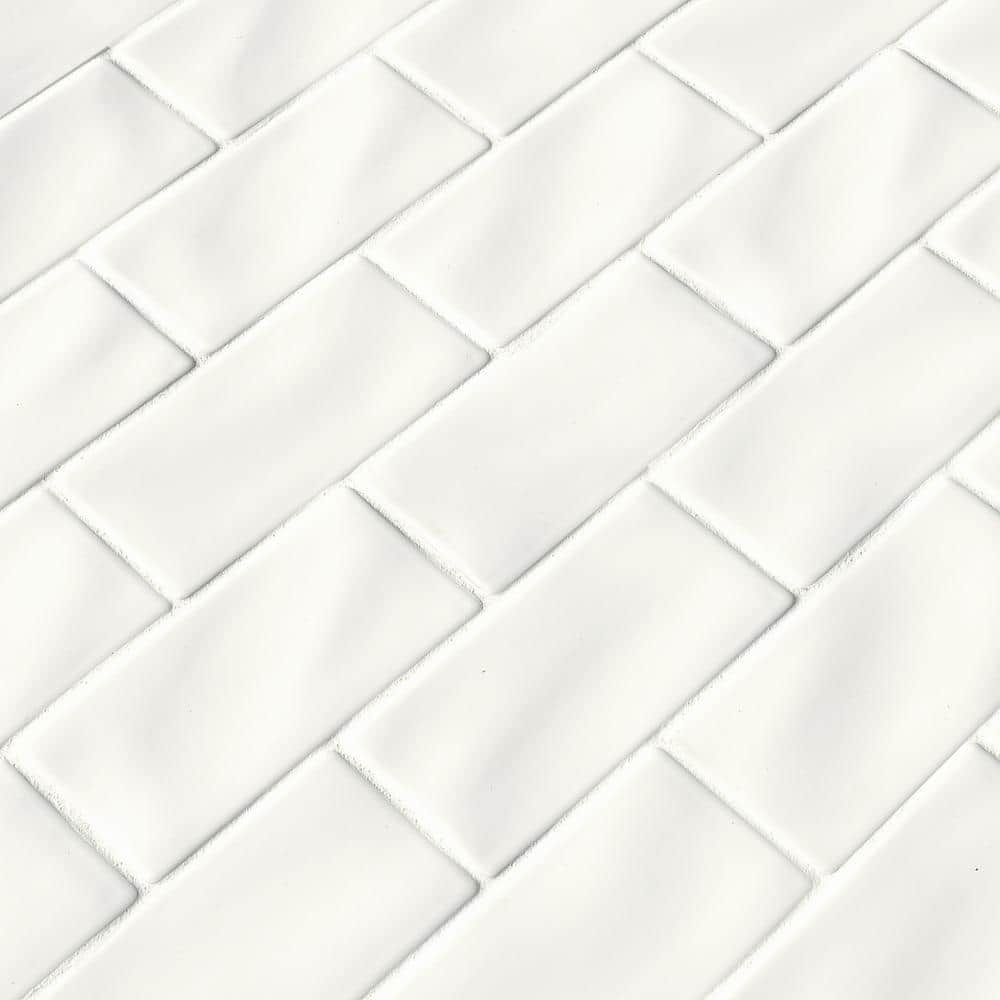 Whisper White Glossy 3x6 Ceramic Subway Tile