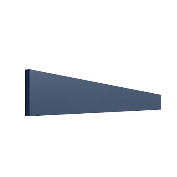 Miami Sapphire Blue Matte 6 in. W x 0.625 in. D x 42 in. H Flat Stock Assembled Base Kitchen Cabinet Outdoor Filler