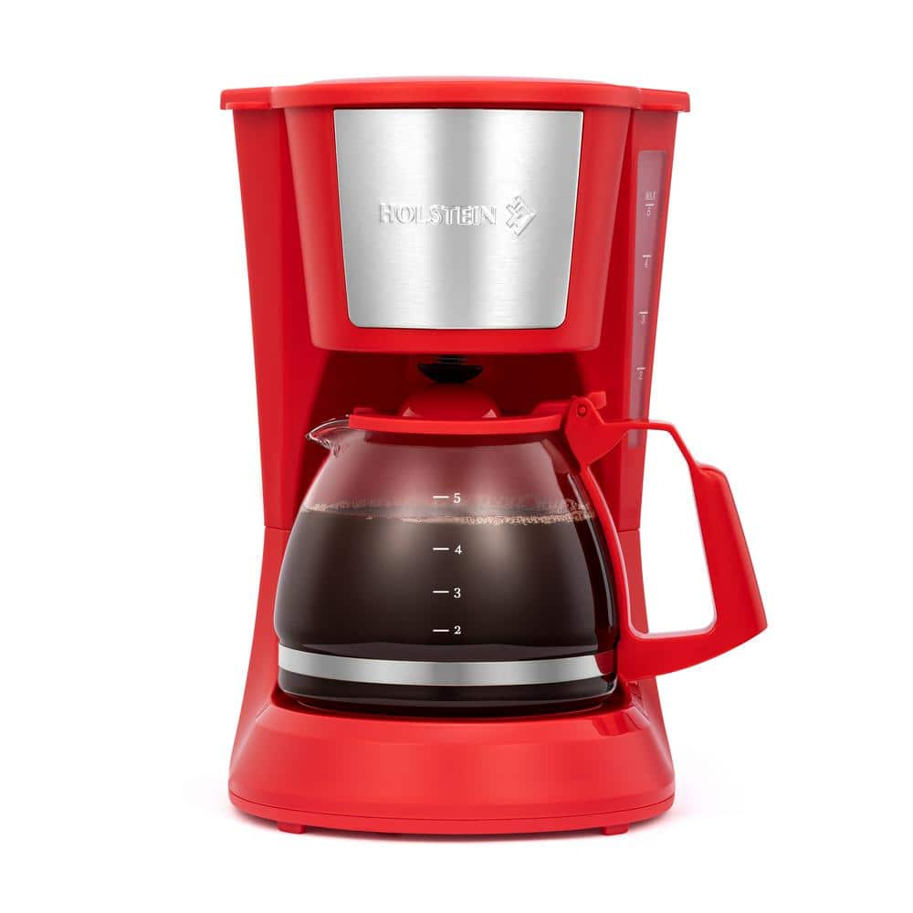 Everyday 5 Cup Red Coffee Maker