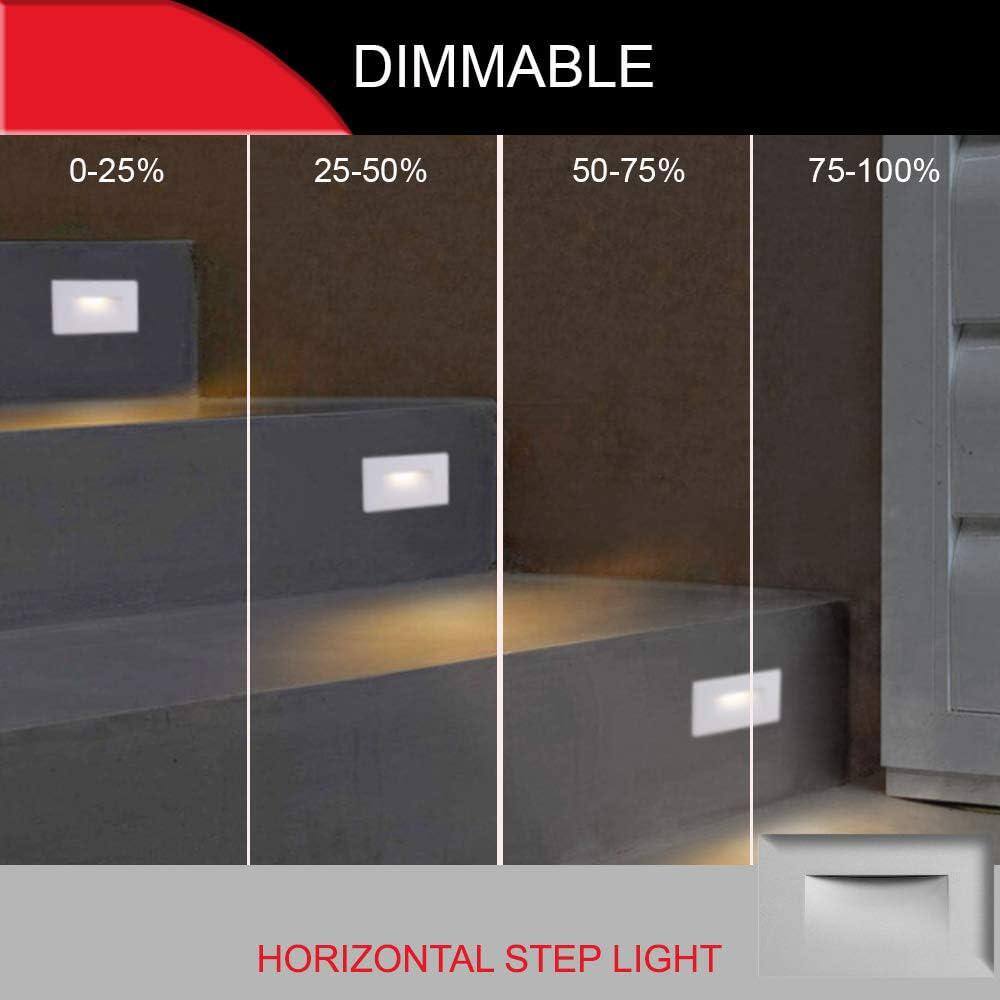 Silver Stainless Steel Dimmable LED Step Light