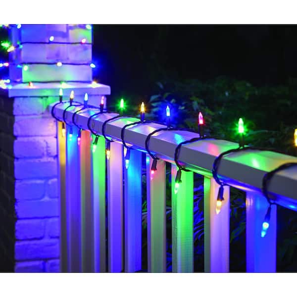 Hampton Bay 100-Light 35 ft. Outdoor/Indoor Color Changing Mini LED Garden String Light