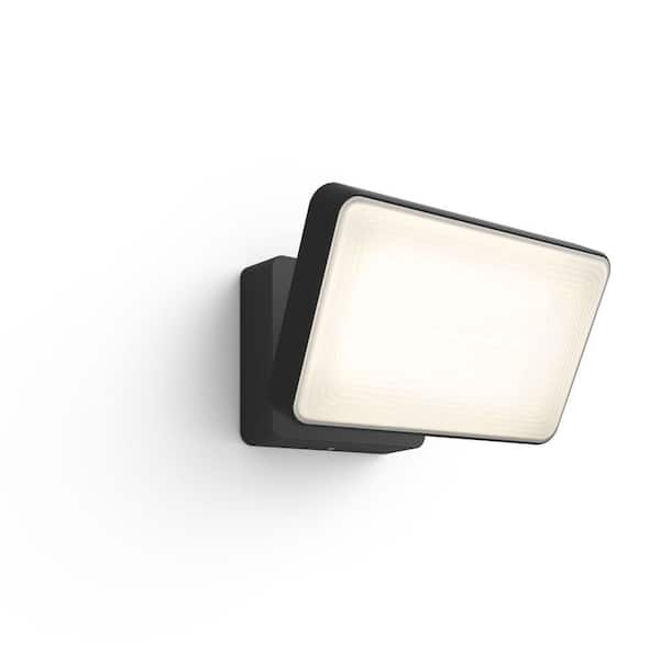 Ongedaan maken Slaapkamer grote Oceaan Philips Hue White and Color Ambiance Discover Black Outdoor Integrated LED  Flood Light 1743530V7 - The Home Depot