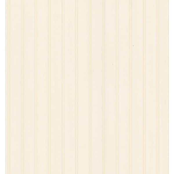Brewster Beadboard Cream Wallpaper Sample