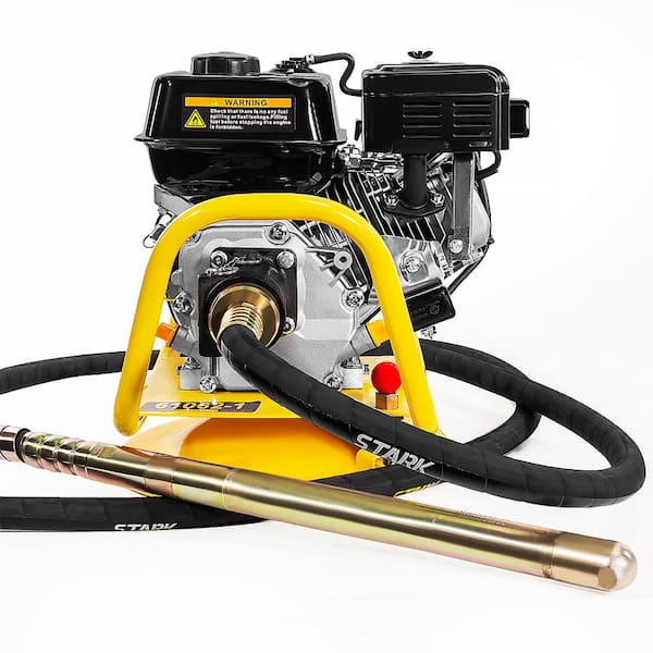STARK USA 6.5 HP 196 cc Gas-Powered Lancin Motor 360-Degree Swivel Base  Concrete Vibrator Unit with Flexible Poker KIT61062-H1
