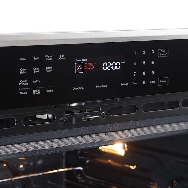 30 in. Stainless Steel Electric Single Wall Oven with Air Fry, Convection Bake, Self-Cleaning, 5.0 cu. ft., Sabbath Mode