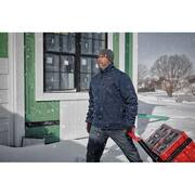 Men's Large M12 12V Lithium-Ion Cordless TOUGHSHELL Navy Blue Heated Jacket with (1) 3.0 Ah Battery and Charger