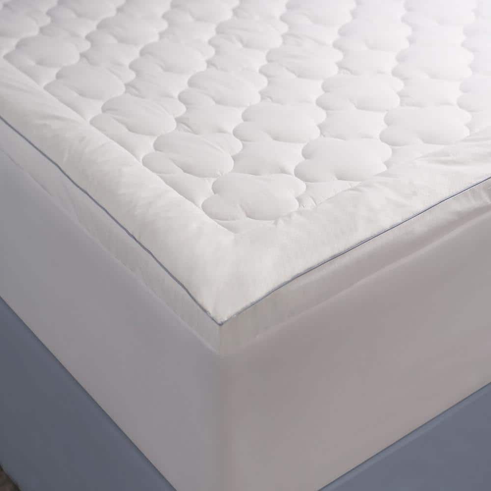 Full Size White Cotton Down Alternative Mattress Protector