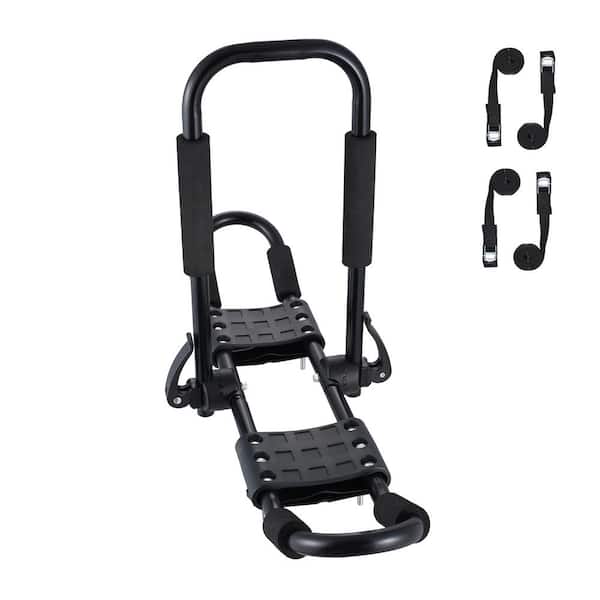 SKYSHALO Kayak Roof Rack 1 Pair J-Bar, Soft Roof Rack, Top Mount Tie Down, Carrier for kayak, Surfboard, Canoe, SUP, Ski Board