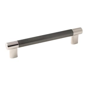 Esquire 6-5/16 in (160 mm) Center-to-Center Polished Nickel/Gunmetal Drawer Pull