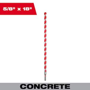 5/8 in. x 16 in. x 18 in. Carbide Hammer Drill Bit for Concrete, Stone, Masonry Drilling