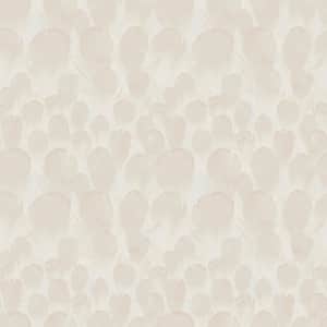 Cream Feathers Vinyl Paper Unpasted Matte Wallpaper (21 in. x 33 ft.)