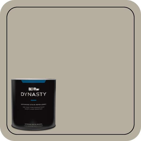 BEHR DYNASTY 1 qt. #N320-4 Camping Tent One-Coat Hide Satin Enamel Interior Stain-Blocking Paint and Primer