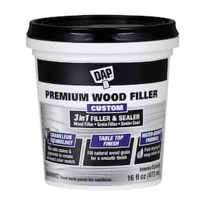 Premium Wood Filler 16 oz. White (4-Pack)
