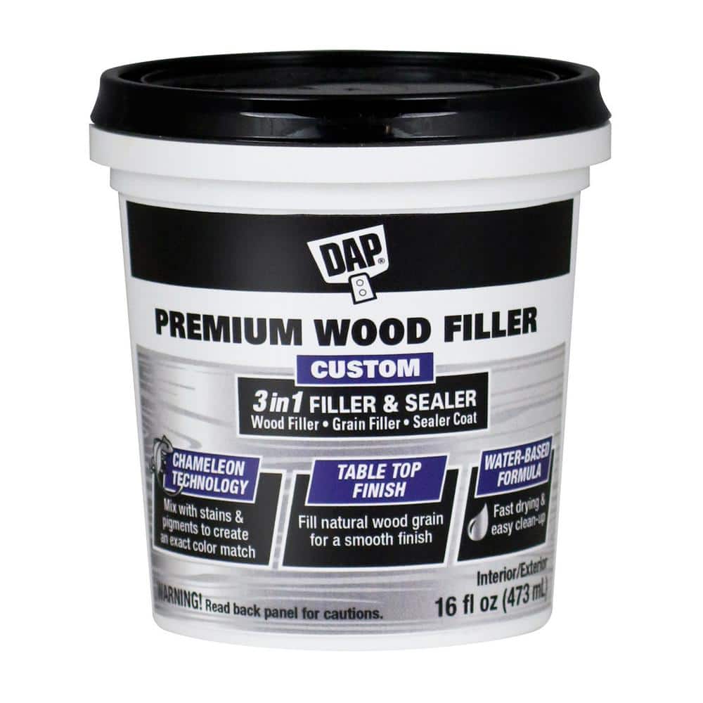 Gorilla All Purpose Wood Filler, 16 Ounce Tub, Natural (Pack of 1) 