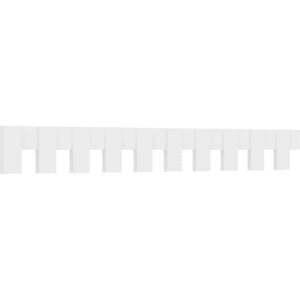 Ekena Millwork 1 in. D x 9 in. W x 90 in. L Primed Polyurethane Panel Moulding
