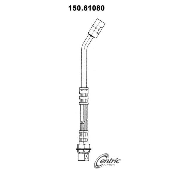 Centric Parts Brake Hydraulic Hose 2000 Ford Mustang