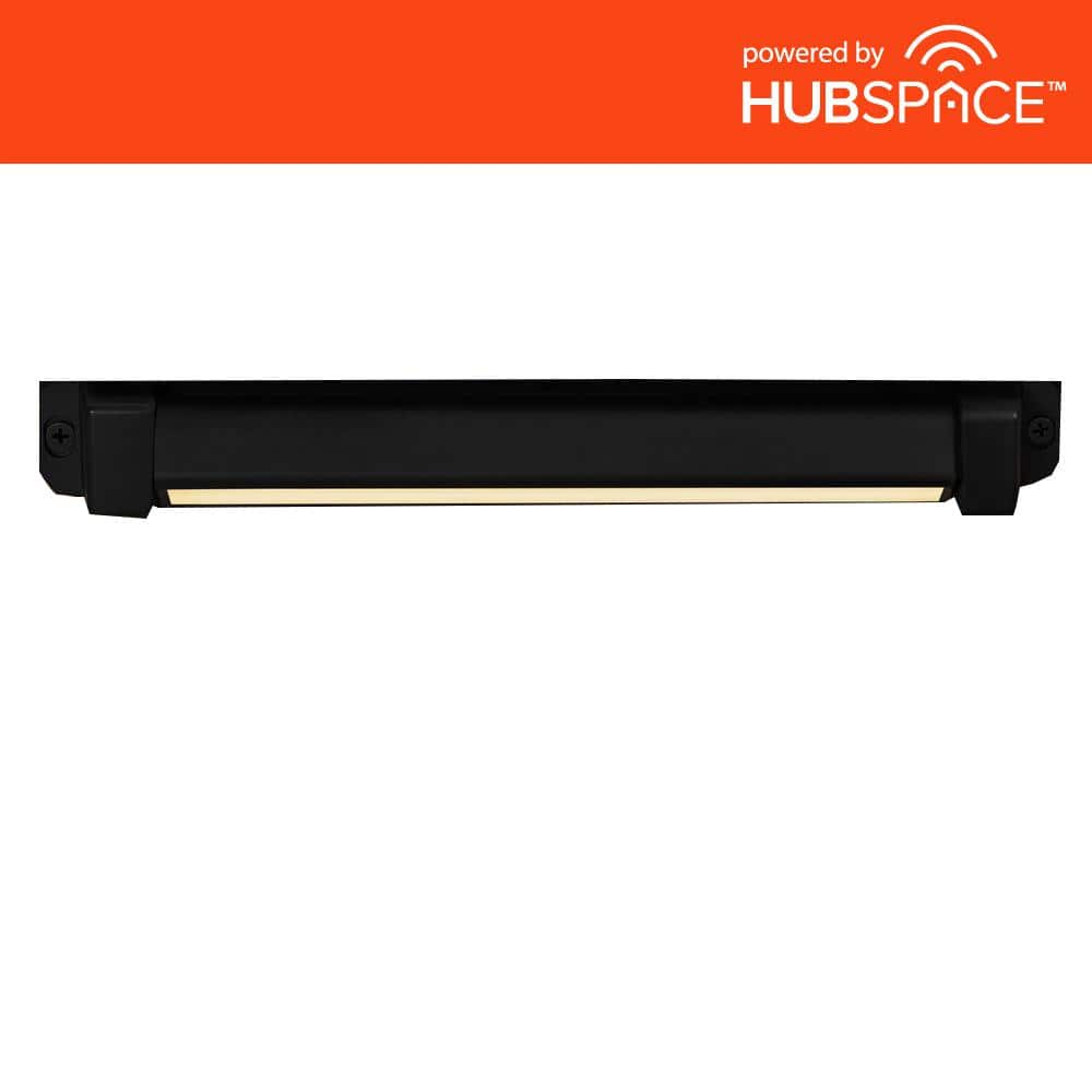 Hampton Bay Smart Low Voltage Matte Black Hardwired Integrated LED