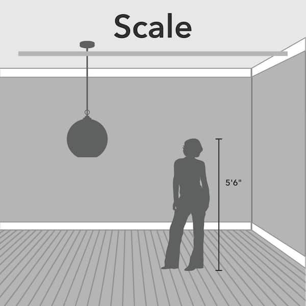 Hunter - High Oaks 60-Watt 3 Light Brushed Nickel Island Pendant Light with Clear Seeded Glass Shade, Bulbs Not Included