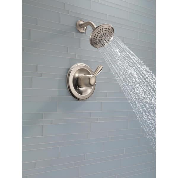 Lahara 1-Handle 1-Spray Shower Faucet Trim Kit in Stainless (Valve Not Included)