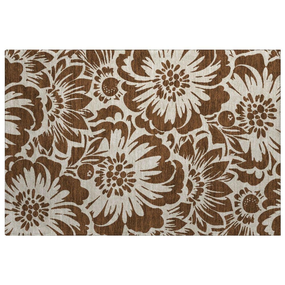 Dream Shag Premium Machine Washable Abstract ADS551 Brown 2 ft. x 3 ft. Accent Rug price history on PriceWatchPro