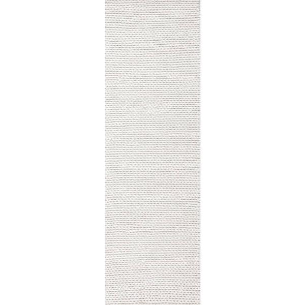 Caryatid Chunky Woolen Cable Off-White 3 ft. x 6 ft. Runner Rug