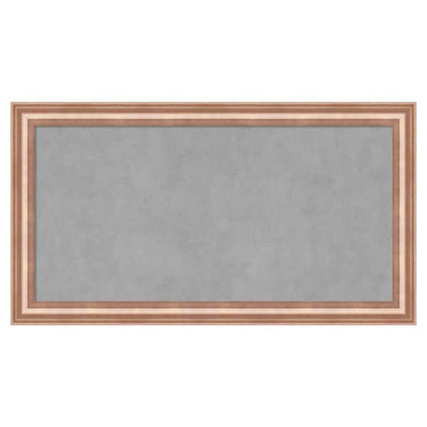 Amanti Art Harmony Rose Gold 27 in. W. x 15 in. Magnetic Board, Memo Board