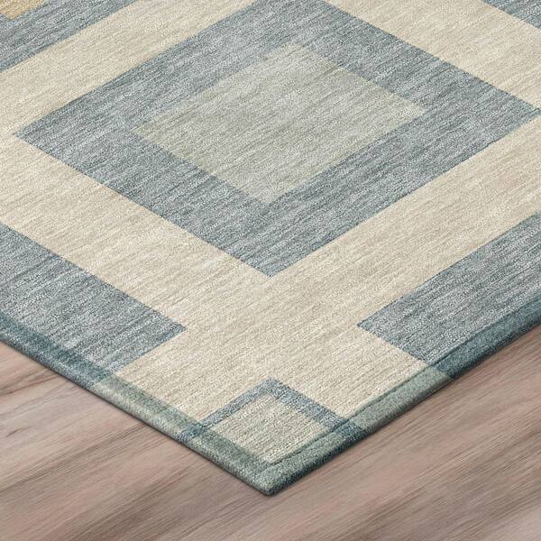 Chantille Machine Washable Indoor/Outdoor Abstract ACN2889 Sky 8 ft. x 10 ft. Area Rug