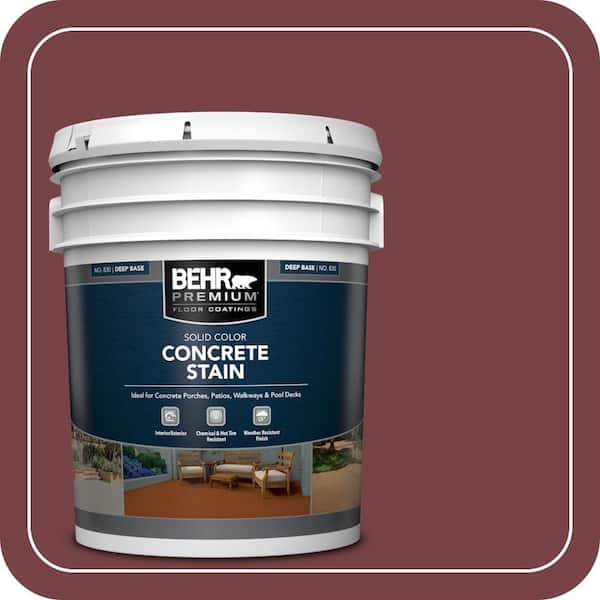 5 gal. #PFC-04 Tile Red Solid Color Flat Interior/Exterior Concrete Stain