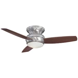 Traditional Concept 44 in. Integrated LED Indoor/Outdoor Pewter Ceiling Fan with Light with Wall Control