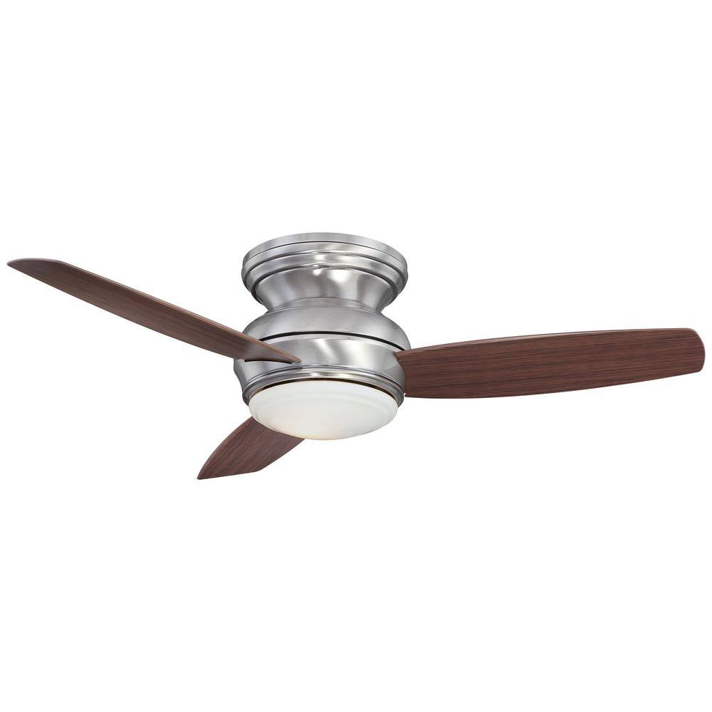 MINKA-AIRE Traditional Concept 44 in. Integrated LED Indoor/Outdoor Pewter Ceiling  Fan with Light with Wall Control F593L-PW The Home Depot