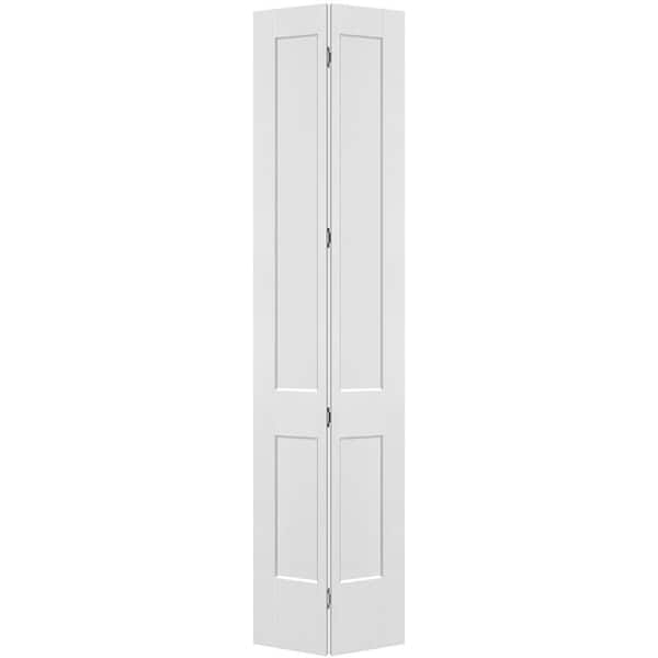 Masonite Logan 24in. x 96in. 2 Panel Hollow Core Primed White Composite Bi-fold Door