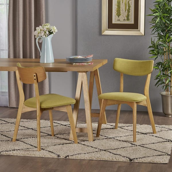Chazz Green Tea Fabric Upholstered Dining Chair (Set of 2)