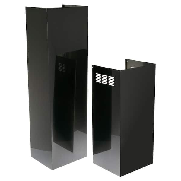 GE 12 ft. Ceiling Black Stainless Duct Cover Kit