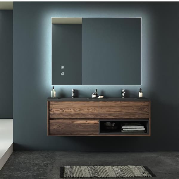 Blisstyle 32 in. W x 24 in. H Rectangle Framless Mirror Wall Mirror Bathroom Vanity Mirror