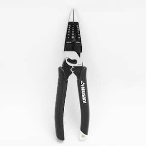 8 in. Multi-Function Long Nose Pliers with Rubber Handle