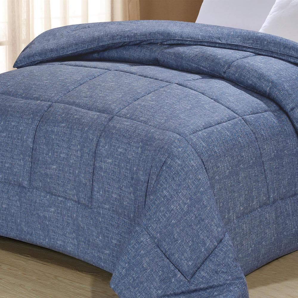 Full Dark Indigo Down Alternative Microfiber Comforter Set