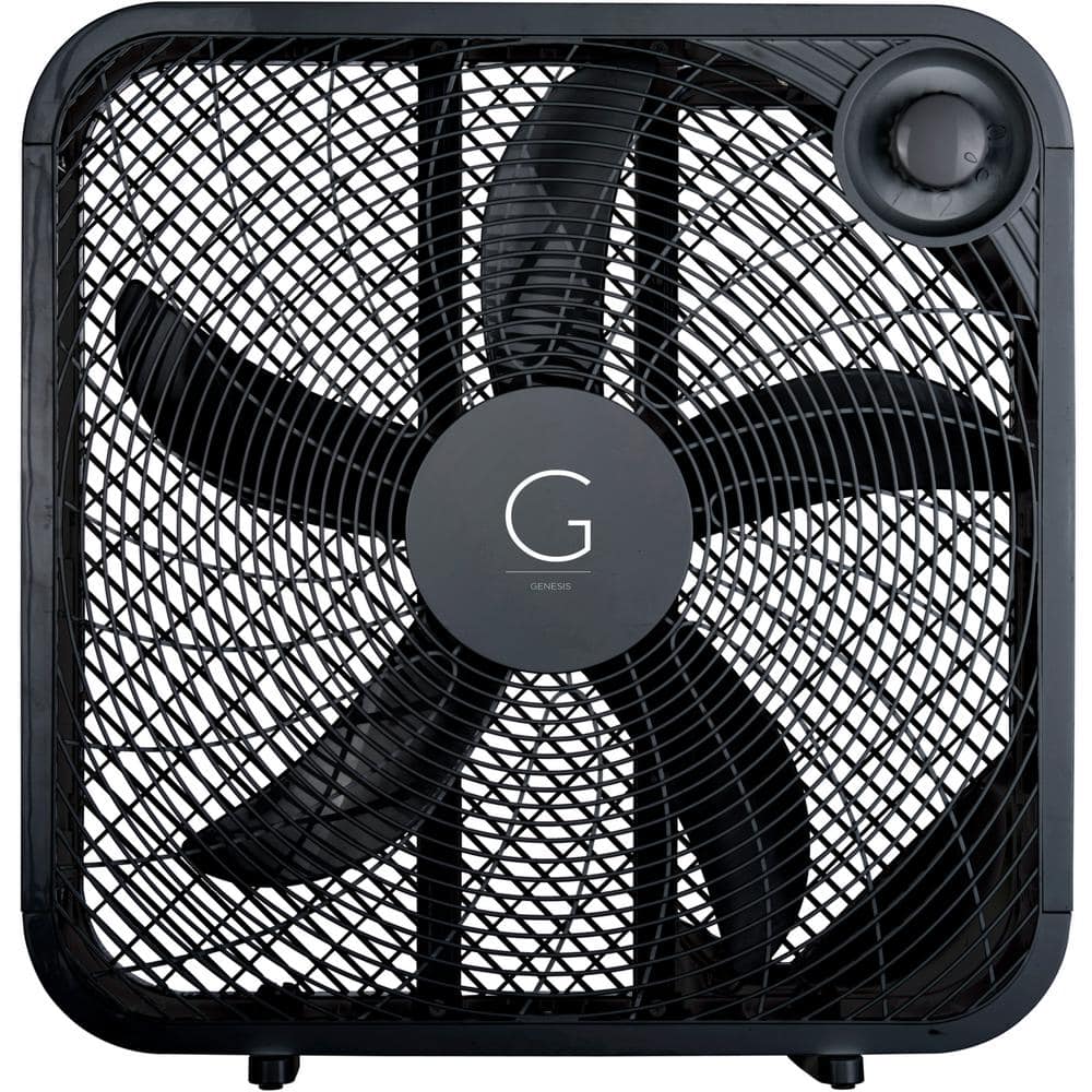 20 in. Black 3-Speed Settings Box Fan with Max Cooling Technology price history on PriceWatchPro