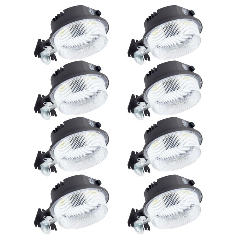 150-Watt Equivalence 4000 Lumen 120° Bronze LED Barn Light with Dusk to Dawn Photocell Integrated LED Flood Light 8-PACK price history on PriceWatchPro