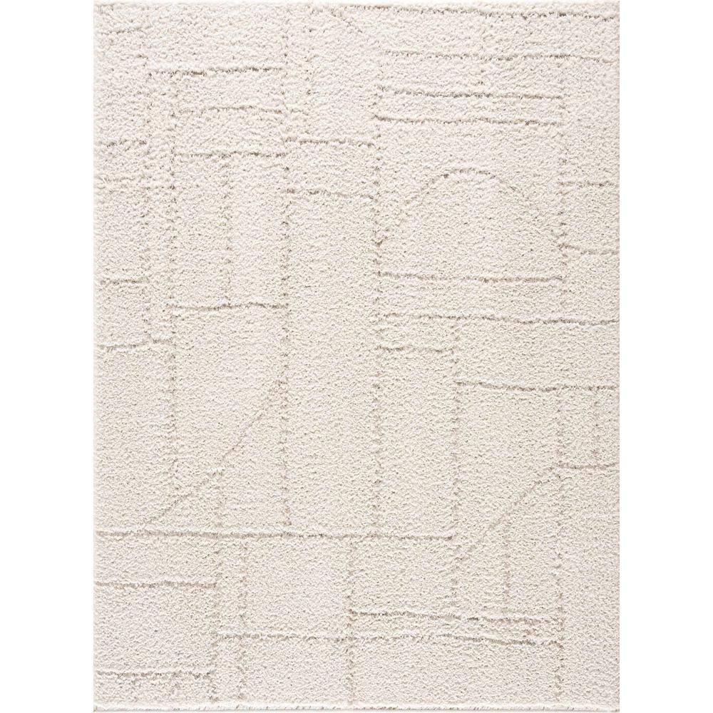 HAUTELOOM Andia 8 ft. x 10 ft. Cream, White Area Rug HMSGANDIAA207101000 The Home Depot